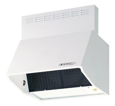 レンジフード　富士工業製（富士工業）BDR-3HLD-751W　ホワイト　間口75cm　高さ60cm　壁面取付けタイプ　上幕板付き