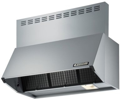 レンジフード　富士工業製(Housetec)　 BDR-3HL-9017-SI　間口90cm　シルバー　スタンダードシロッコファンフード　上幕板付き