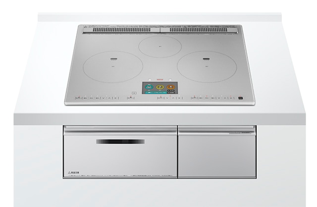 IHクッキングヒーター　日立製（HITACHI）HT-N1000STF(S)　幅60cm　プレミアムシルバー　3口IH　鉄・ステンレス対応