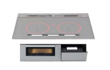 IHクッキングヒーター　パナソニック製（TOCLAS）5CHVRS7AN　3口IHダブルオールメタル  シルバー　間口75cm