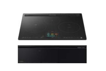 IHクッキングヒーター　日立製（TOCLAS）5HTN2500KTWFK　3口IHシングルオールメタル  ブラック　間口75cm