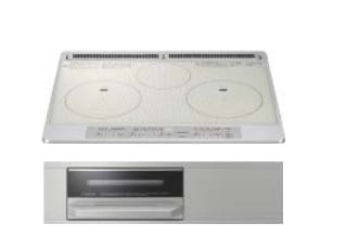 IHクッキングヒーター　日立製（TOCLAS）5HTN60STS　3口IH  シルバー　間口60cm