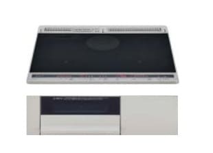 IHクッキングヒーター　パナソニック製（TOCLAS）5CHAS6L　2口IH＋ラジエント　ブラック/ライトグレー　間口60cm