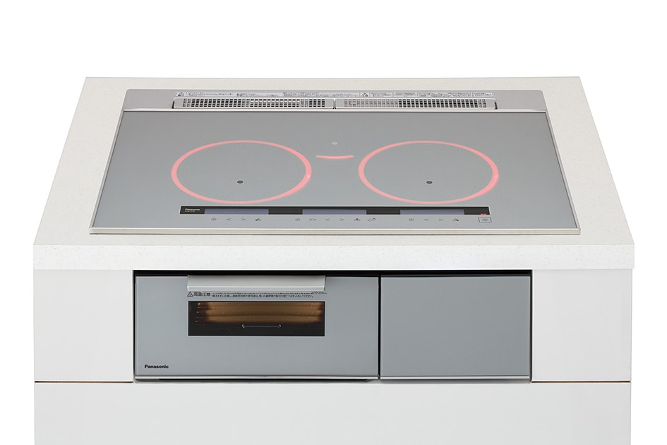 IHクッキングヒーター パナソニック製（Panasonic）KZ-B1T7S　3口IH　幅75㎝　シルバー