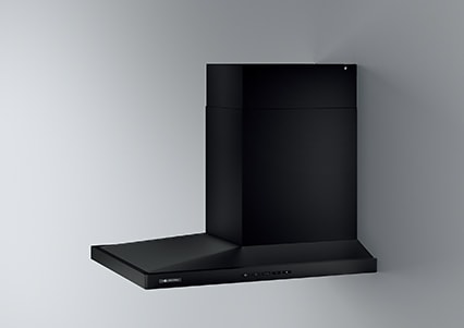 レンジフード　アリアフィーナ製（富士工業）SBARE-903(R/L)TBK　間口90cm　テクスチャーブラック　サイドバルケッタEモデル　ダクトカバー付き