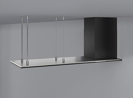 レンジフード　アリアフィーナ製（富士工業）SVVAW(R/L)H-951(R/L)TBK　テクスチャーブラック　間口180cm　サイドヴィヴィアナワイドスパン　ダクトカバー付き