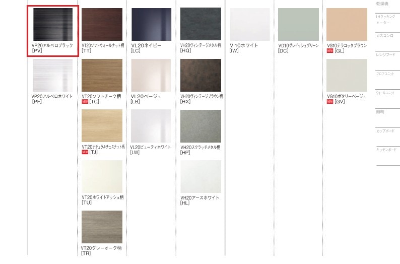 食洗機パネル　パナソニック　PV　アルベロブラック