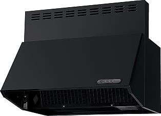レンジフード  富士工業製（Panasonic）JUAE73AH1F2　間口60cm　ブラック　ブーツ型シロッコファン　上幕板付き