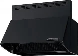 レンジフード  富士工業製（Panasonic）JUAE73AH3F2　間口90cm　ブラック　ブーツ型シロッコファン　上幕板付き