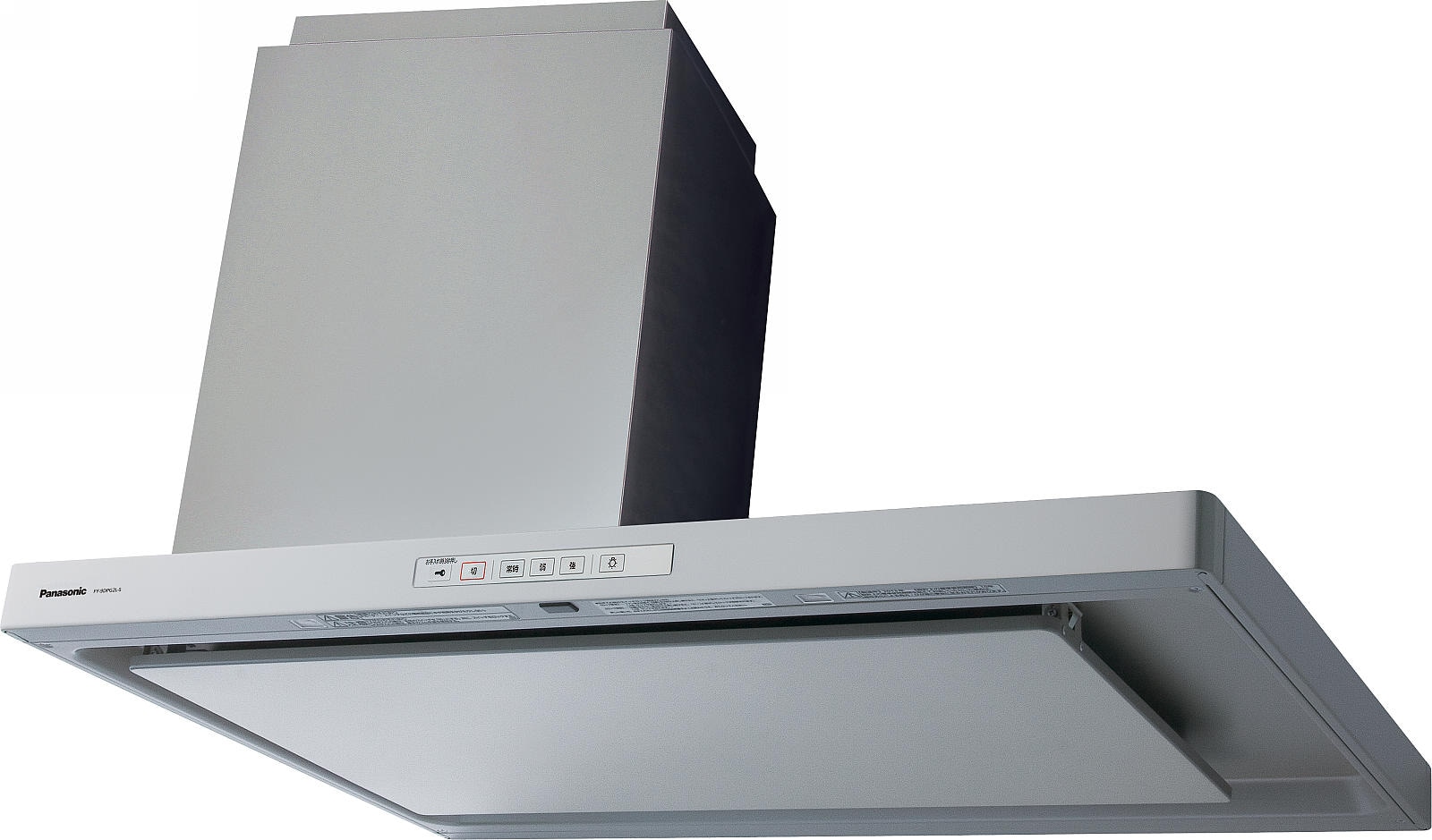 レンジフード  Panasonic　JUAS12AHWZM(R/L)　間口90cm　シルバー　スクエアサイドフードSタイプ　ダクトカバー付き