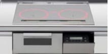IHクッキングヒーター　パナソニック製（LIXIL）　CH-VRK6A1JG　 間口60cm　ブラック　3口フルIH・ダブルオールメタルタイプ　無水両面焼グリル