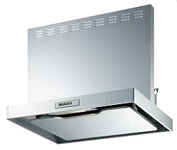 レンジフード　富士工業製(WOODONE) UDHF035-76(L/R)-V　壁付けタイプ　スリムタイプ　シルバー　間口75cm 　高さ60cm