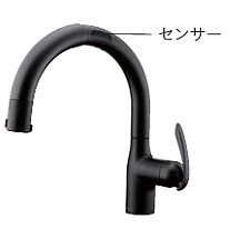 浄水器　タカラスタンダード　一般地用　LC122BN-3NG8T1　ブラックマット　浄水器内臓タッチレスハンドシャワー水栓