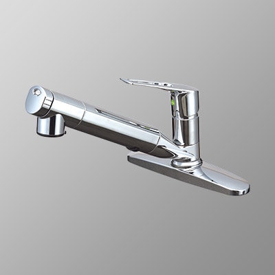 浄水器　一般地用　 KVK製（KVK）KM5091TECJS　浄水器内蔵用シングルシャワー付混合栓