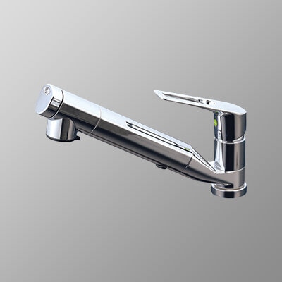 浄水器　一般地用　 KVK製（KVK）KM5011TECJS　浄水器内蔵用シングルシャワー付混合栓