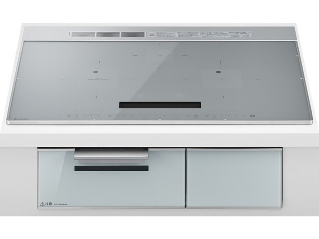 IHクッキングヒーター 三菱電機製(MITSUBISHI)CS-A107-S 3口IH 間口75cm シルバー
