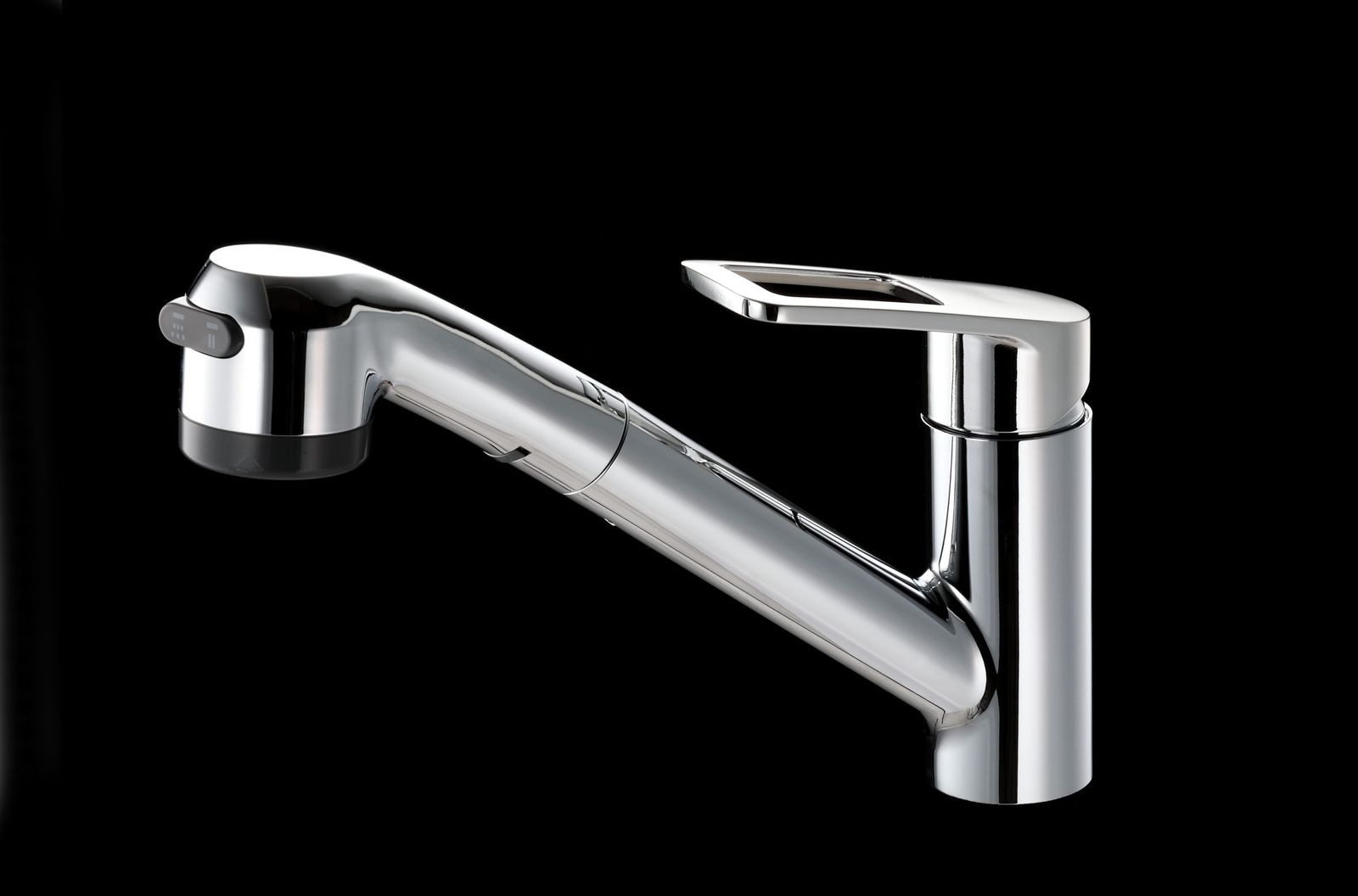 キッチン水栓 寒冷地用 ミズタニバルブ MKZ6214MMDAHE 台付シングルレバー混合栓(シャワー引き出し式)