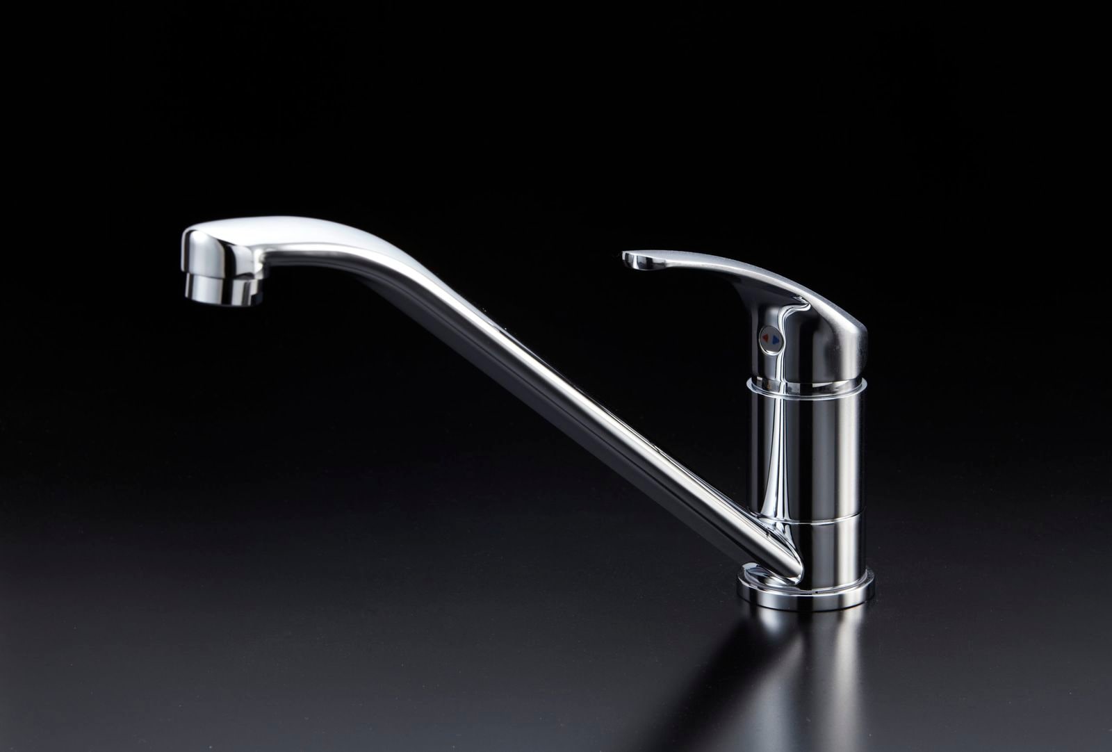 キッチン水栓 一般地用 ミズタニバルブ MKZ535MMXE 台付シングルレバー混合栓