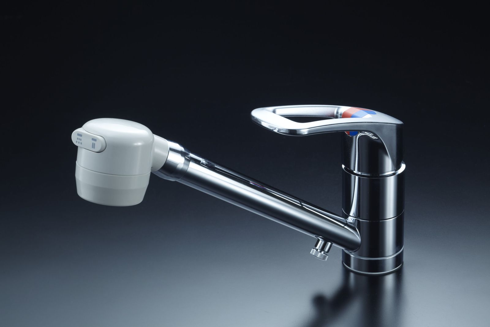 キッチン水栓 寒冷地用 ミズタニバルブ MKZ600MGDAH 台付シングルレバー混合栓 シャワー固定