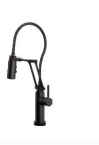 キッチン水栓　デルタ社製(BRIZO)　64221LF-BLLHP-HLK175-BL　オーディンアーティキュラティングタッチ式 シャワー水栓 　マットブラック