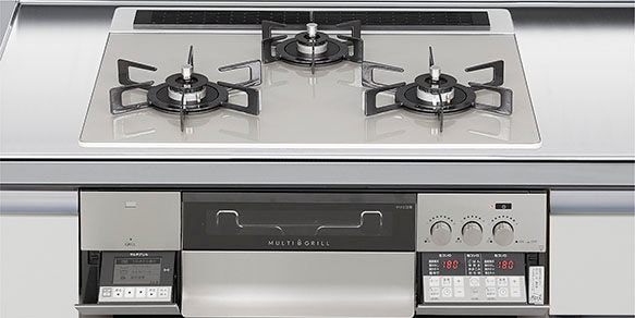 J405★パロマ★都市ガスコンロ★水無し方面焼きグリル 楽天市場】パロマ 56cm ガステーブルコンロ 水なし 片面焼きグリル ICS