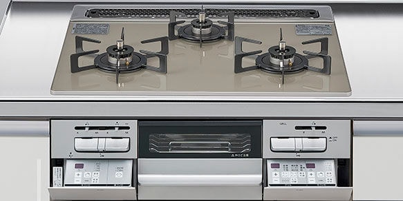 美品！3/29まで。魚焼きグリル未使用！　パロマ　都市ガス　ガスコンロ ガスコンロ,ガスコンロ【両面魚焼き】 | 縁JOY KITCHEN-キッチン取付け