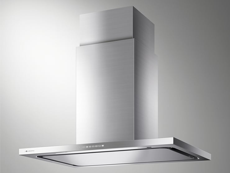レンジフード　アリアフィーナ製（富士工業）CFED-953S　ステンレス　間口90cm　センターフェデリカ（LED昼白色）　天井取付けタイプ　ダクトカバー付き