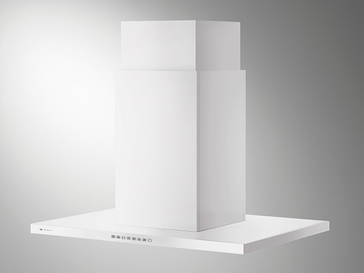 レンジフード　アリアフィーナ製（富士工業）CFEDB-953TW　テクスチャーホワイト　間口90cm　センターフェデリカ（LED電球色）　天井取付けタイプ　ダクトカバー付き