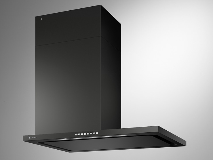 レンジフード　アリアフィーナ製（富士工業）SFED-953R/LTBK　テクスチャーブラック　間口90cm　サイドフェデリカ（LED昼白色）　横壁取付タイプ　ダクトカバー付き