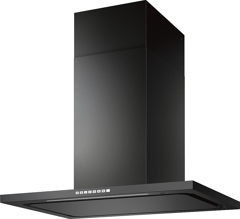 レンジフード　富士工業製　（Panasonic）　JUGTE46BHWZF　フェデリカ壁付フード　シロッコファン　ブラック　間口90cm　ダクトカバー付き