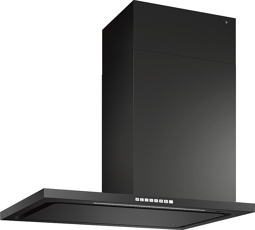 レンジフード　富士工業製　（Panasonic）　JUGTE47BHWZF(R/L)　フェデリカサイドフード　シロッコファン　ブラック　間口90cm　ダクトカバー付き