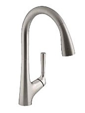 キッチン水栓　一般地用　KOHLER製（WOODONE）UDFX007-HH-S　バイブラントステンレス　デザイン水栓（タッチレスセンサー式）Malleco（マレコ）