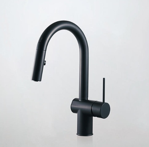 キッチン水栓　一般地用　パナソニック製（Panasonic）JUG08FESTDA　フロントセンサー水栓　マットブラック