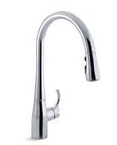 キッチン水栓 一般地用 KOHLER製(TOCLAS)5K596TZXCP デザイン水栓Simplice クロム