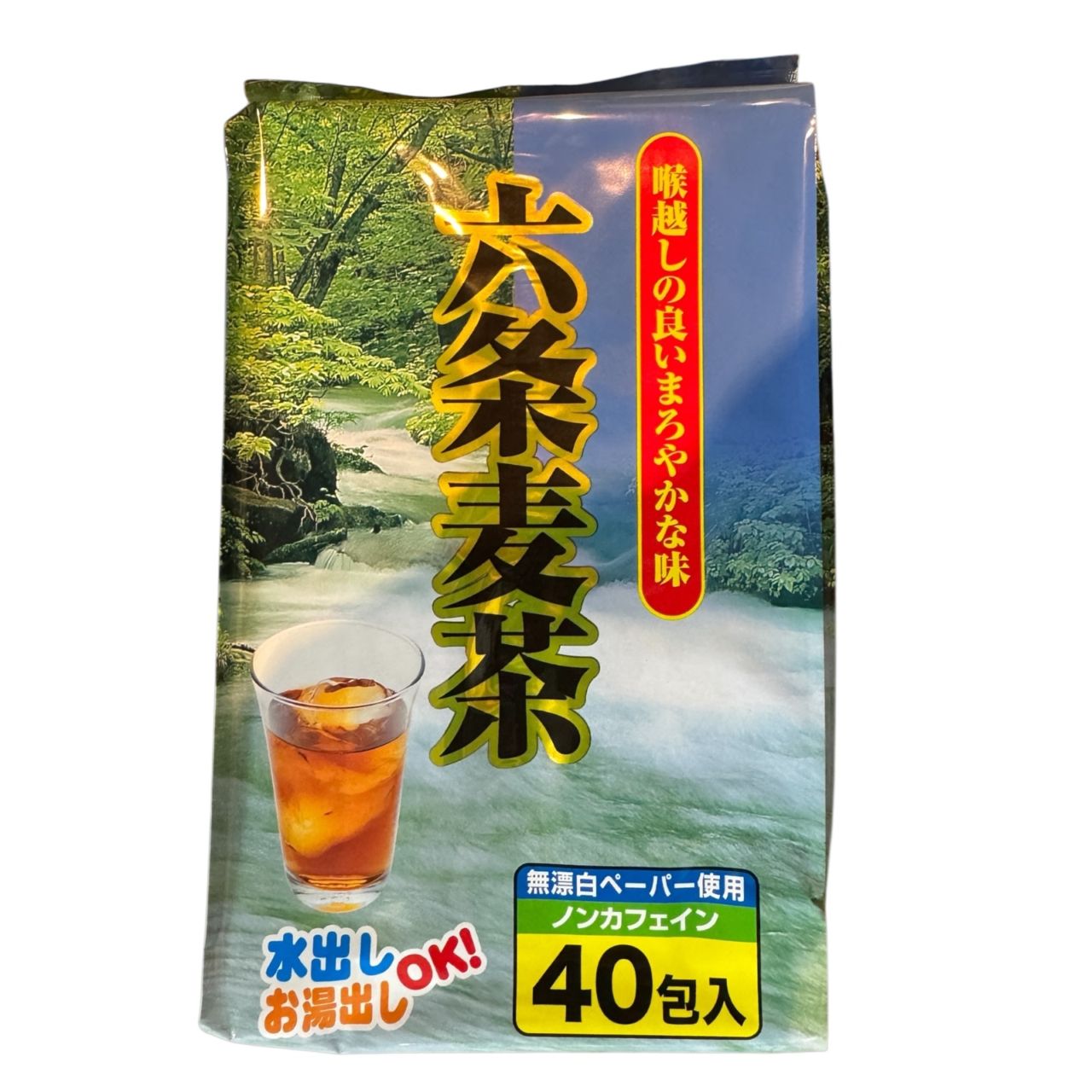 六条麦茶 ノンカフェイン 40包入 水出し お湯出しOK！