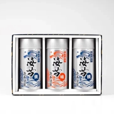 旬の香り『小缶』3本入セット　板海苔10枚分×3缶（各8切80枚入）