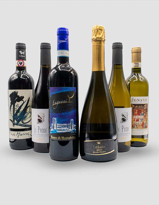 6本家飲みセット スプマンテ1本・白2本・赤3本【送料無料プラス、定価より10%OFF!】