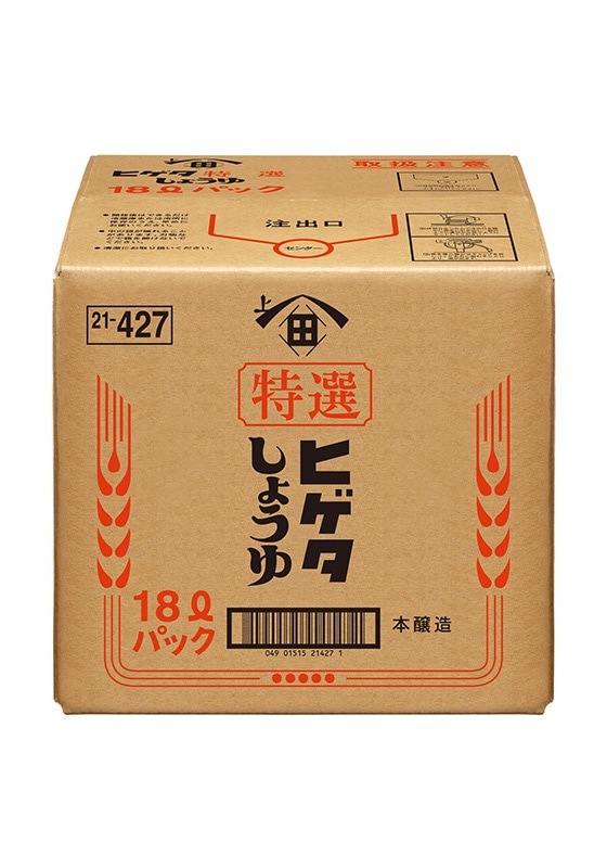 ヒゲタ 特選 18L BIBパック | 醤油,ヒゲタ醤油 | 豊島屋ネットショップ