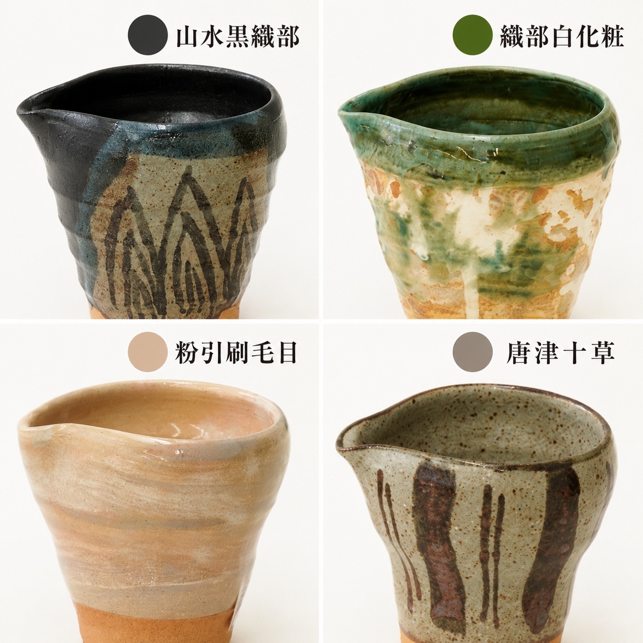 酒器コレクション 粉引刷毛目 丸ぐい呑 画像6