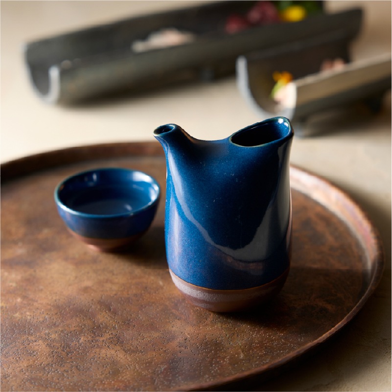 酒器コレクション さび巻き徳利 小 青 画像6