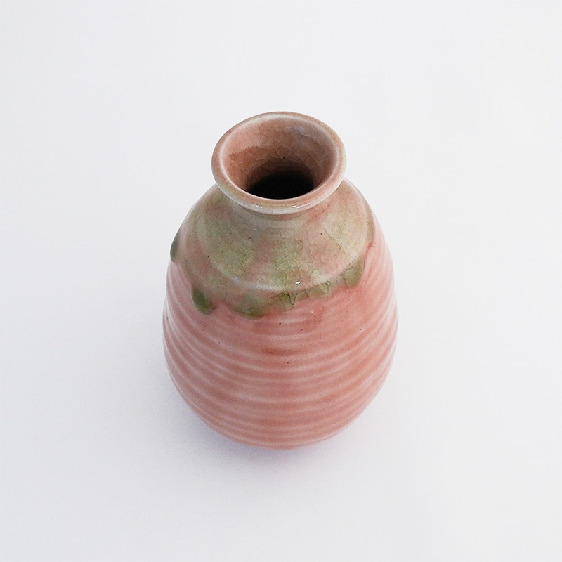 酒器コレクション 釉流れ徳利 ピンク 画像8