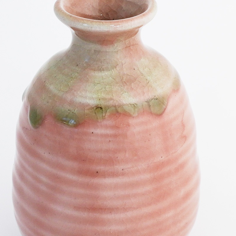 酒器コレクション 釉流れ徳利 ピンク 画像9