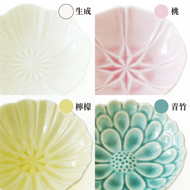 ぎゃらりぃ 花中皿　薄灰 画像6