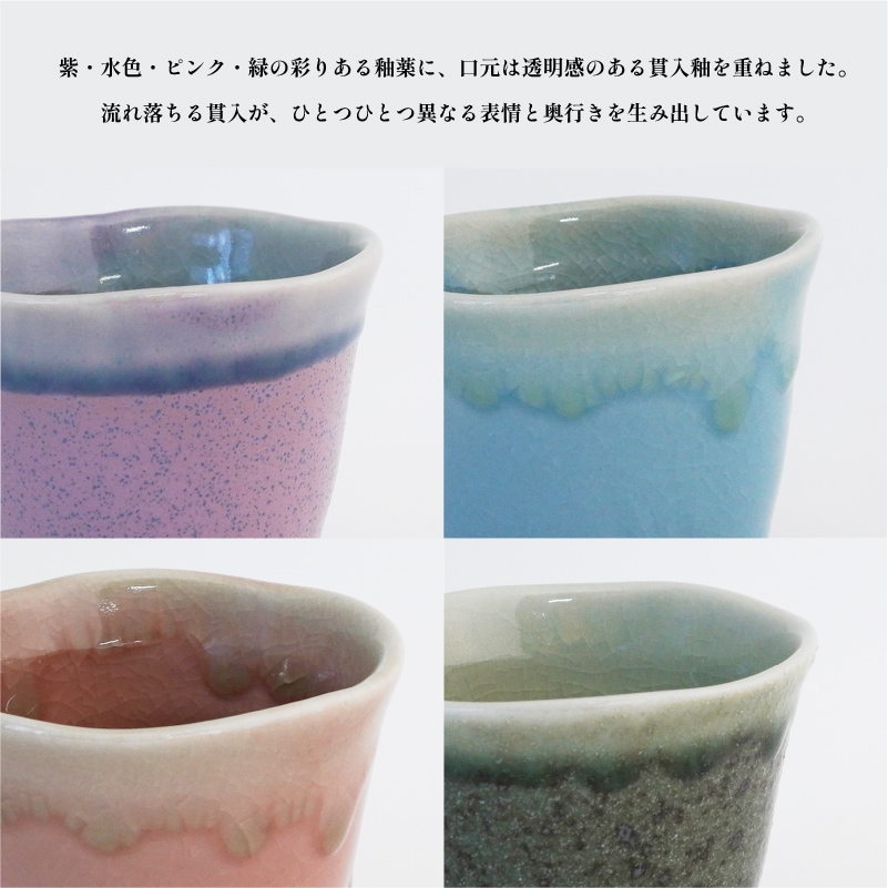 酒器コレクション 釉流れ徳利 水色 画像5
