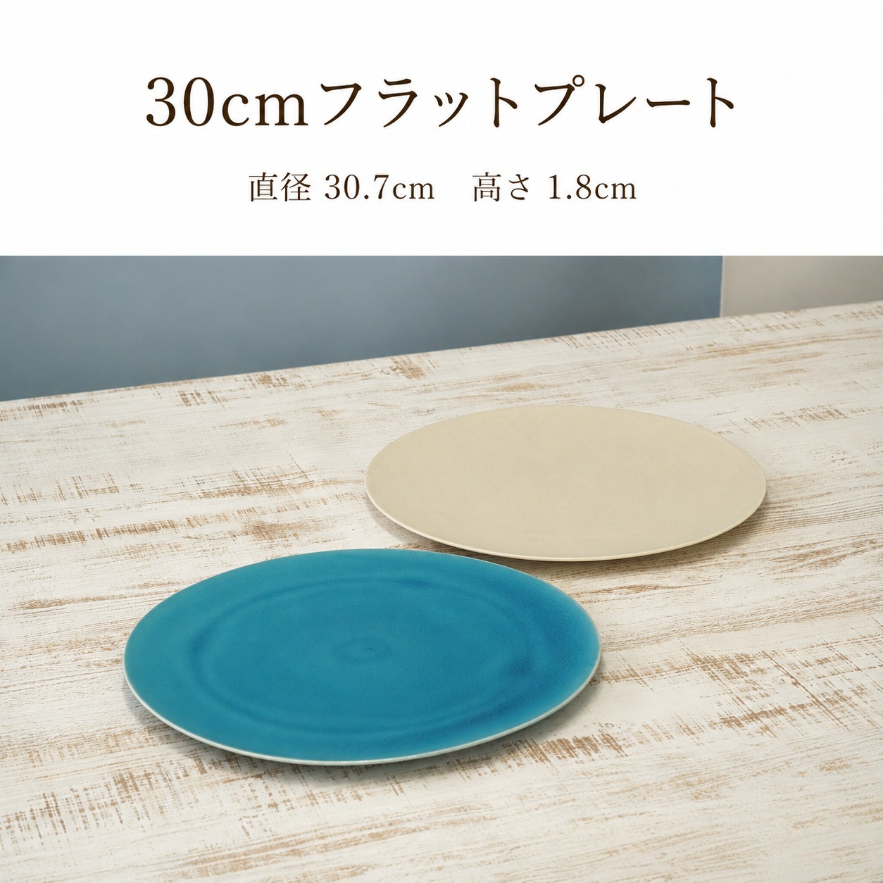 KOHYO 30cmフラットプレート 青 画像3