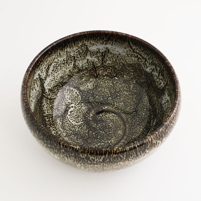 円 天目流れ5.5丼 白 画像2