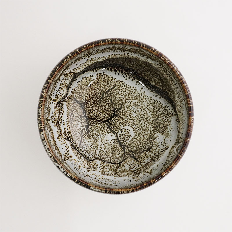 円 天目流れ5.0丼 白 画像1
