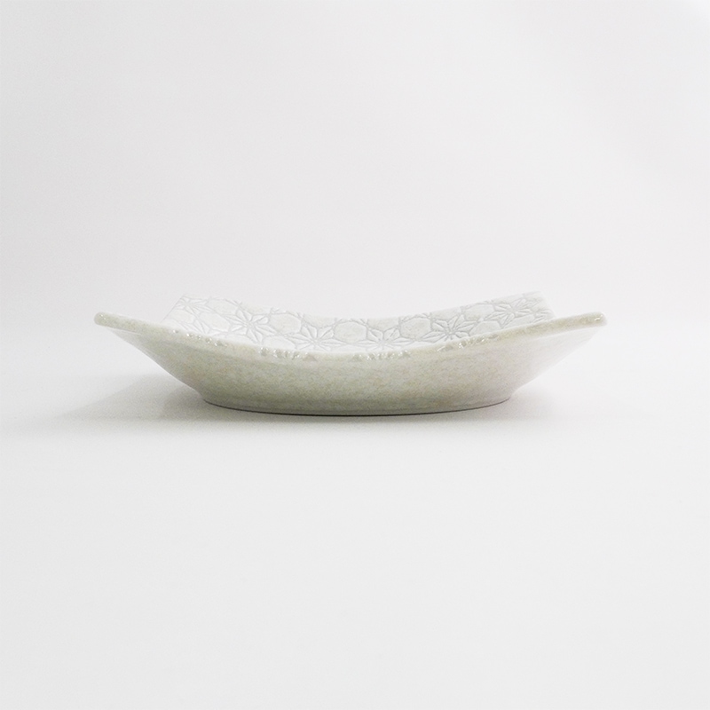 市蔵 白手引き4.5寸正角皿 画像1