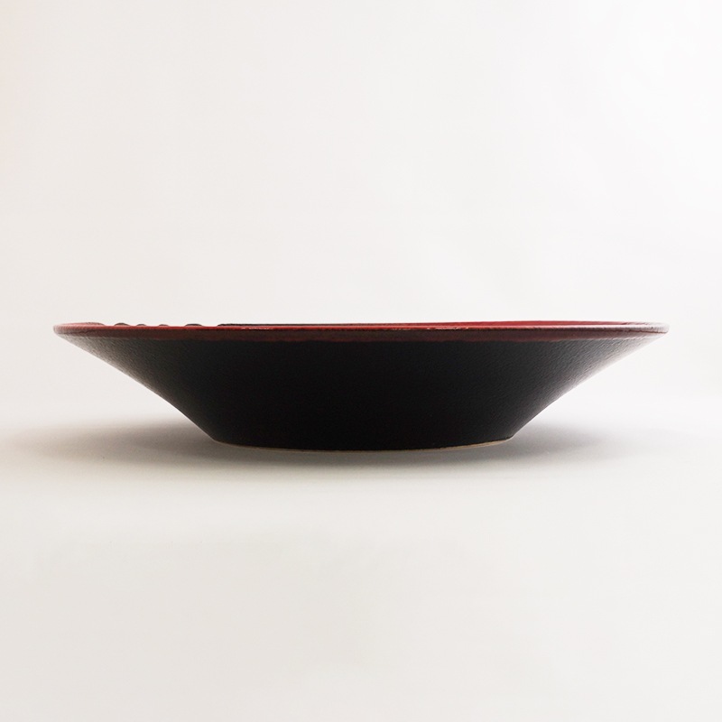 MUSASHI 丸皿 中 赤 画像1