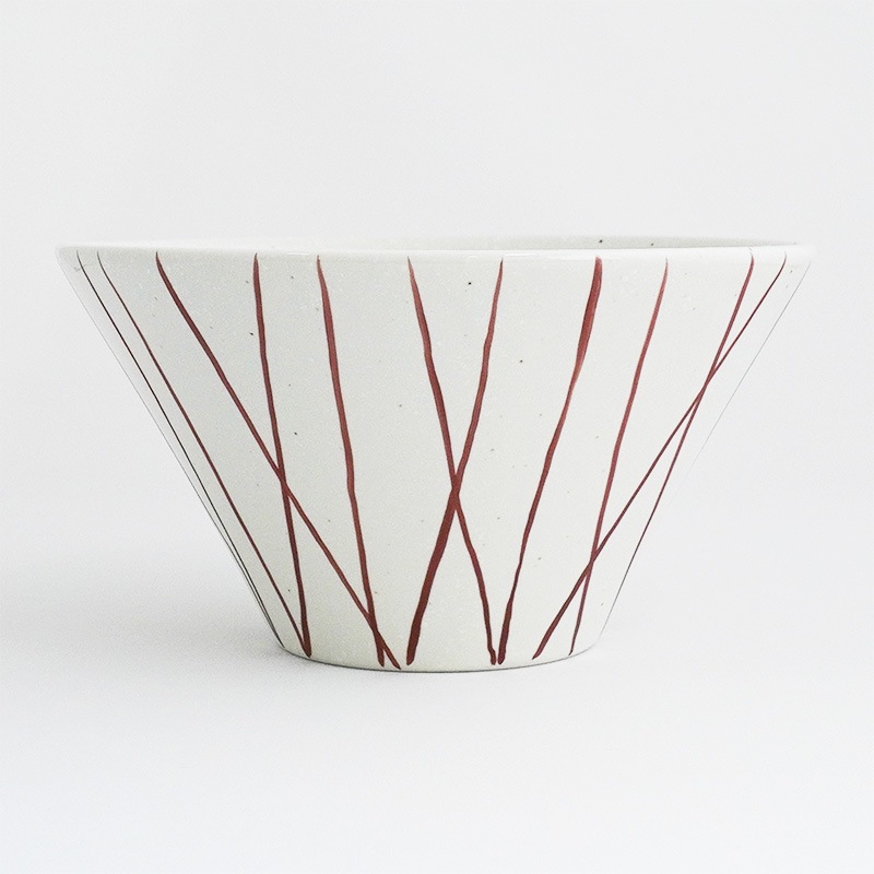 円 赤絵とくさ丼19cm 画像3